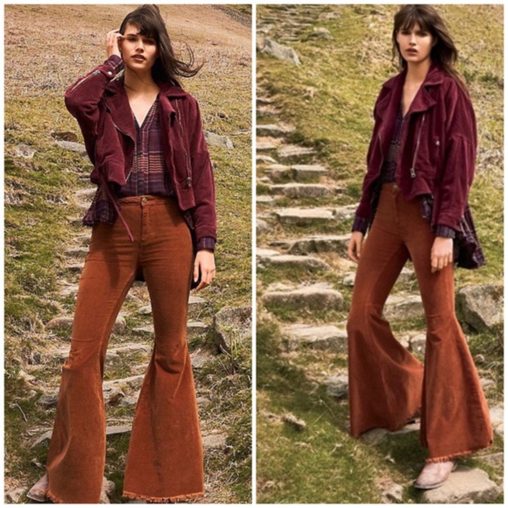 Free People Corduroy Flare Pants